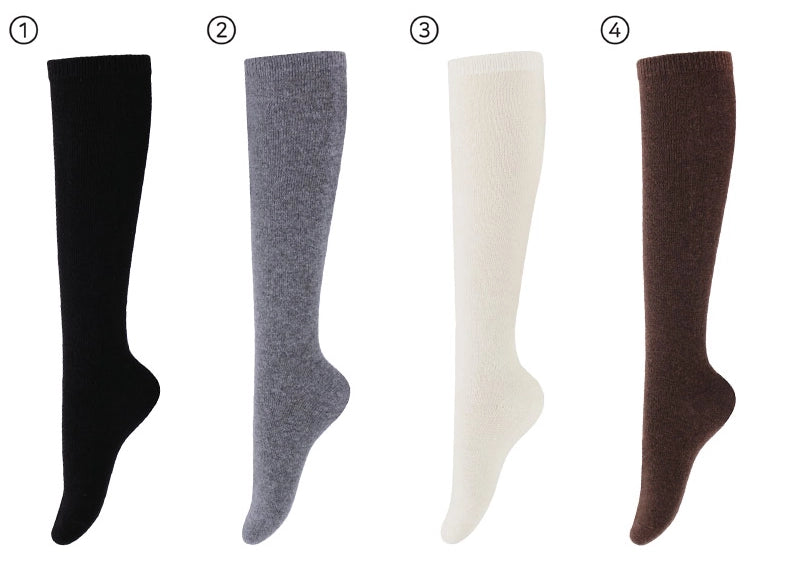 100% Cashmere Knee Socks