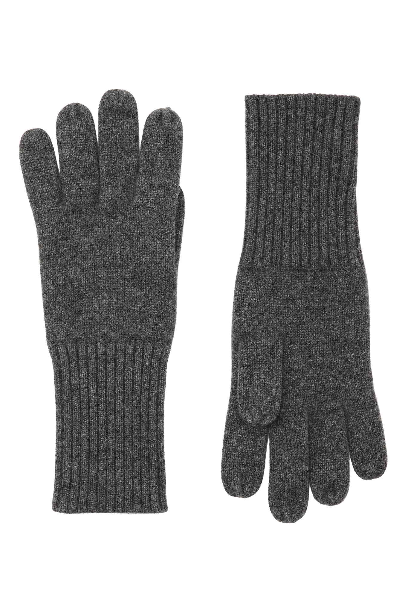 100% Cashmere Gloves - Grey