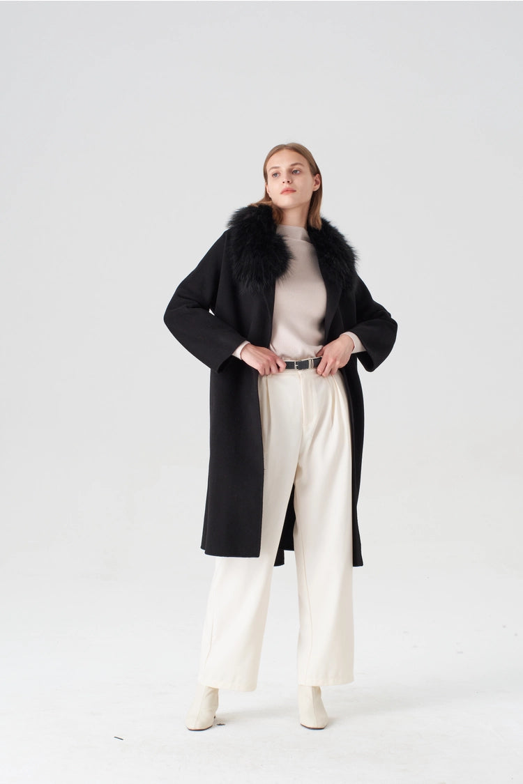 Black Cashmere Blend Coat