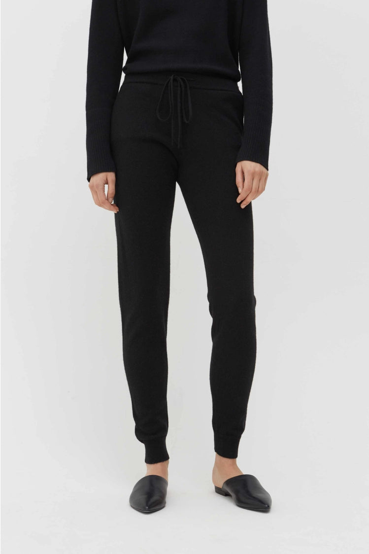 Black 100% Cashmere Lounge Pants