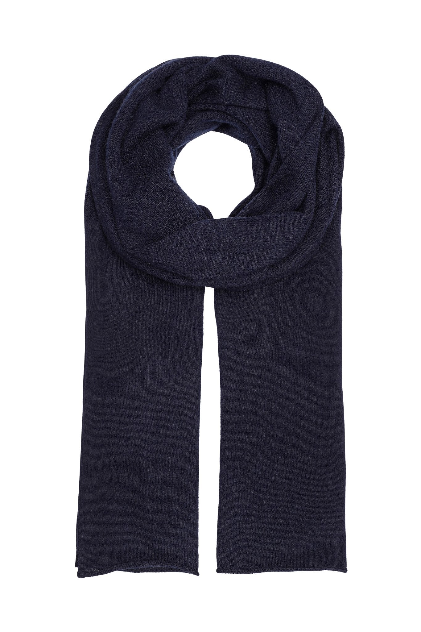 100% Cashmere Scarf - Dark Navy