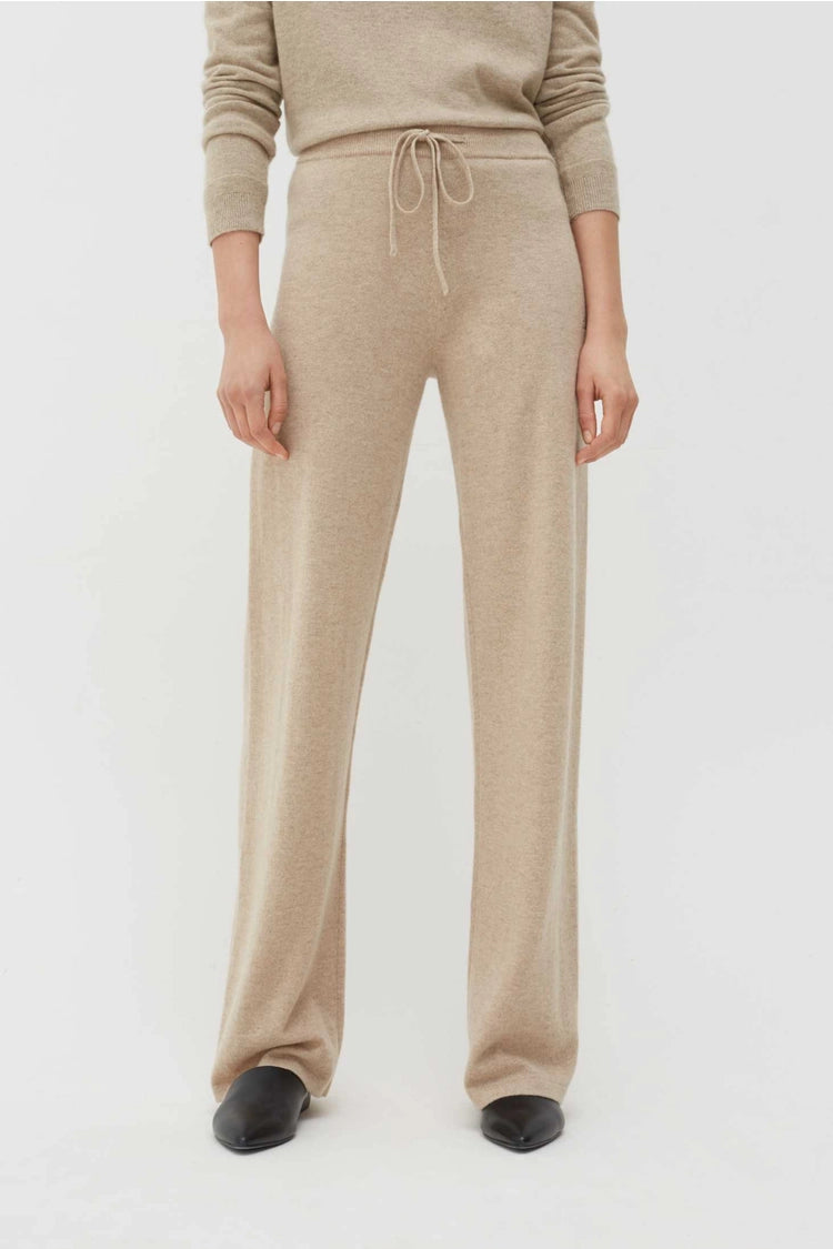 100% Cashmere Wide Leg Pants