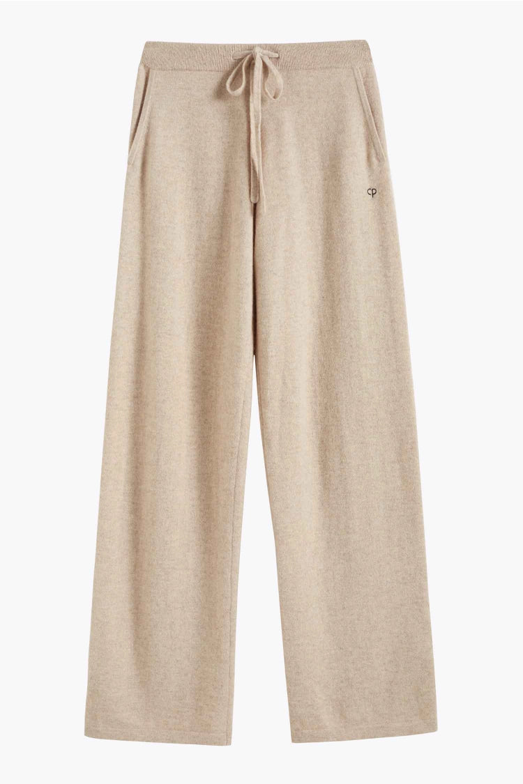 100% Cashmere Wide Leg Pants